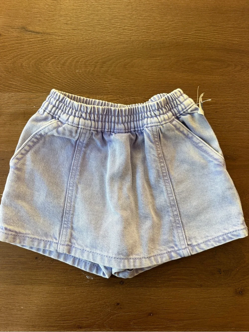 GAP Light Blue Denim Skort with Elastic Waist